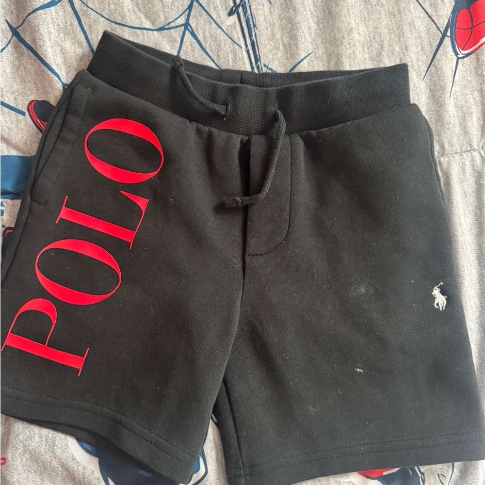 Ralph Lauren Black Hoodie with Red Detail